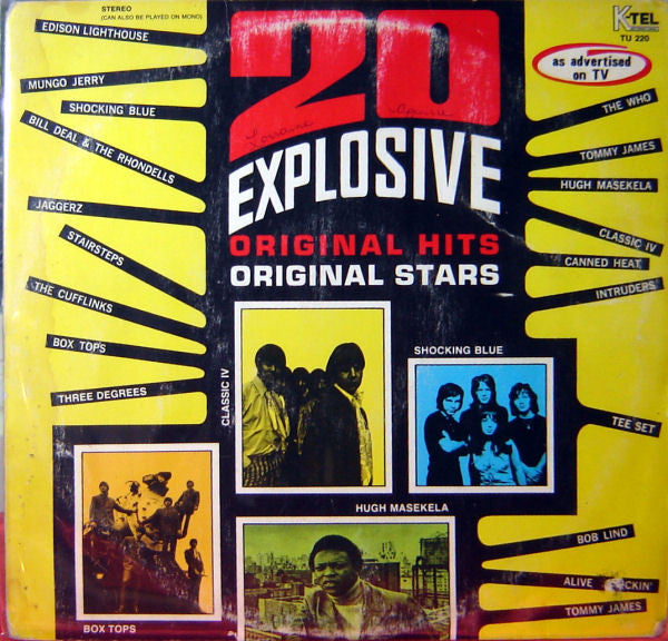 Various : 20 Explosive Hits (LP, Comp)