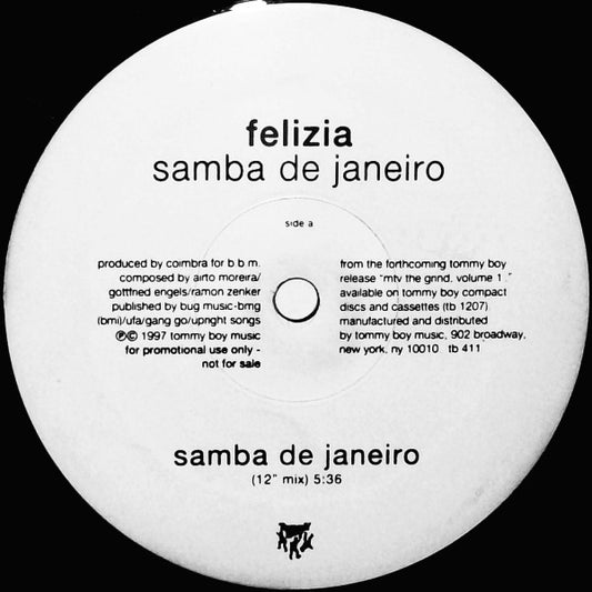 Felizia : Samba De Janeiro (12", Promo)