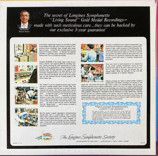 The Longines Symphonette : The Magic Of Mantovani (LP)