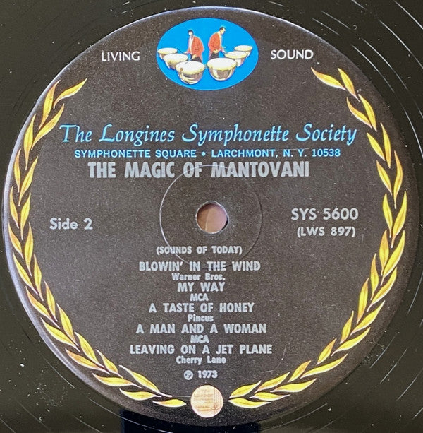 The Longines Symphonette : The Magic Of Mantovani (LP)