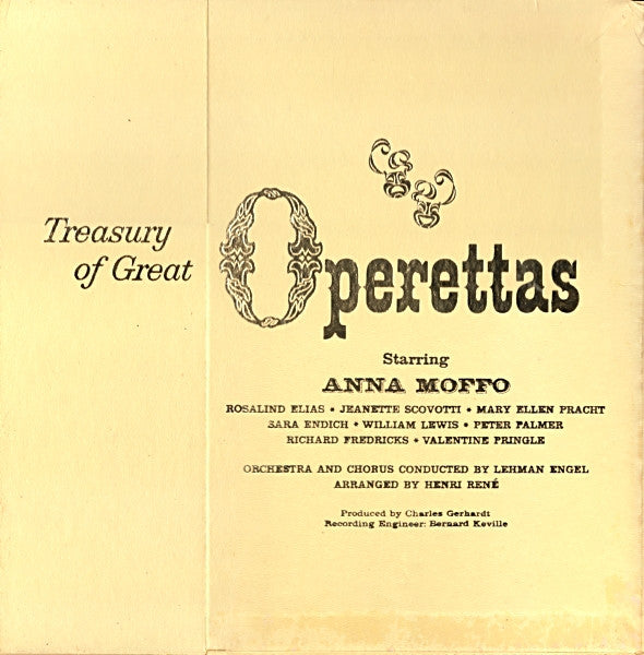 Various : Treasury Of Great Operettas (9xLP, Mono + Box, Comp)
