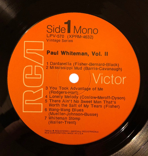Paul Whiteman : Paul Whiteman Vol. II (LP, Comp, Mono)