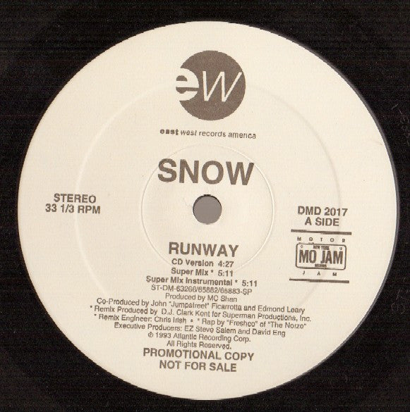 Snow (2) : Runway (12", Promo)