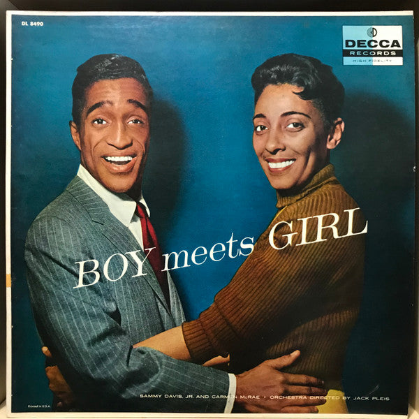 Sammy Davis Jr. And Carmen McRae : Boy Meets Girl (LP, Album, Mono)