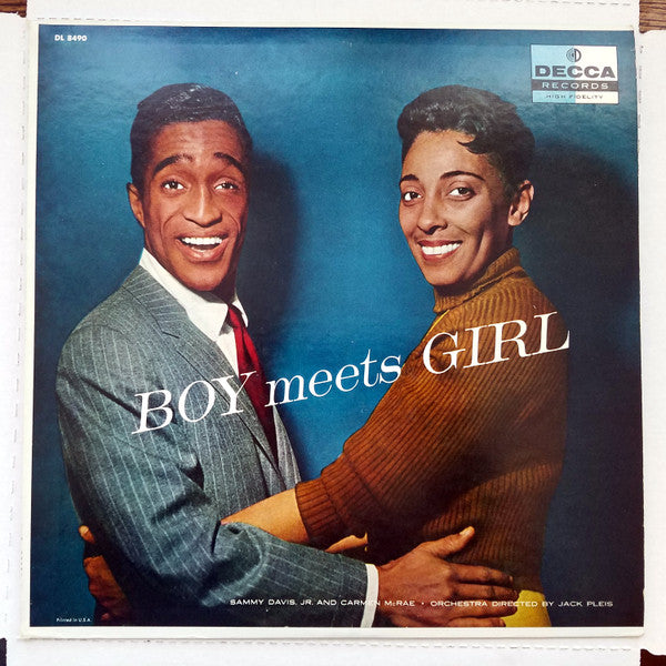 Sammy Davis Jr. And Carmen McRae : Boy Meets Girl (LP, Album, Mono)