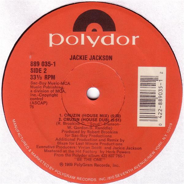 Jackie Jackson : Cruzin (12")