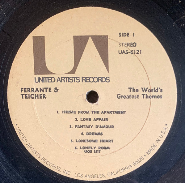 Ferrante & Teicher : The World's Greatest Themes (LP, Album, Club, RP)