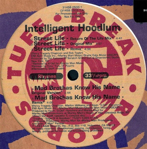 Intelligent Hoodlum : Street Life (12", Promo)