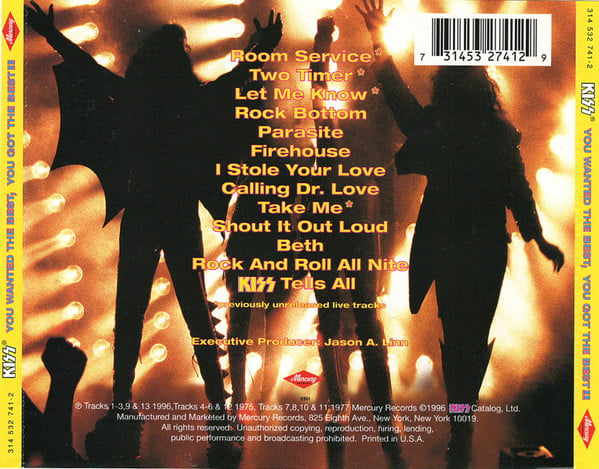 KISS : You Wanted The Best, You Got The Best!! (CD, Comp, RM, PMD)