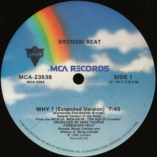 Bronski Beat : Why? (12" Version) (12")