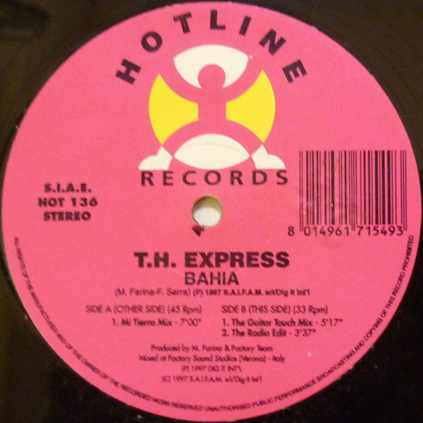 T.H. Express : Bahia (12")