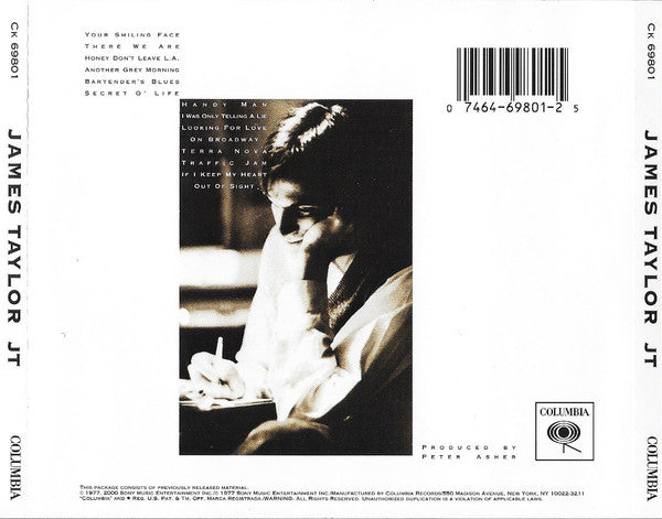 James Taylor (2) : JT (CD, Album, RE, RM)