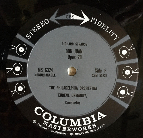 Richard Strauss, The Philadelphia Orchestra, Eugene Ormandy :  Don Juan / Death And Transfiguration (LP, Album)