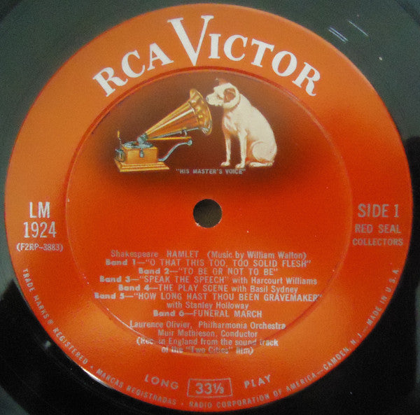 Laurence Olivier : In Scenes From Shakespeare's Hamlet And Henry V (LP, Album)