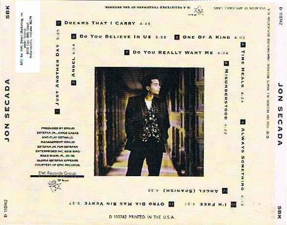 Jon Secada : Jon Secada (CD, Album, Club)