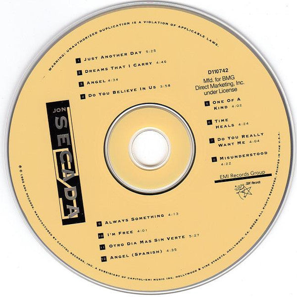 Jon Secada : Jon Secada (CD, Album, Club)