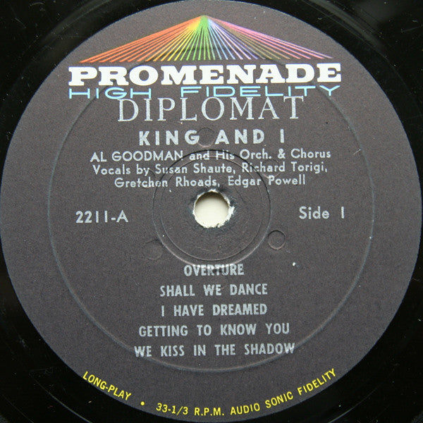 Al Goodman And His Orchestra With Susan Shaute And Richard Torigi : King And I (LP, Album)