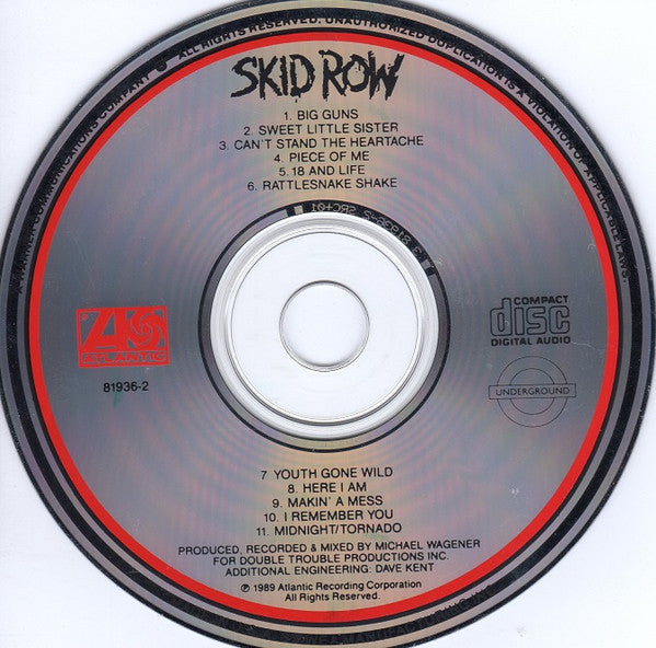 Skid Row : Skid Row (CD, Album)