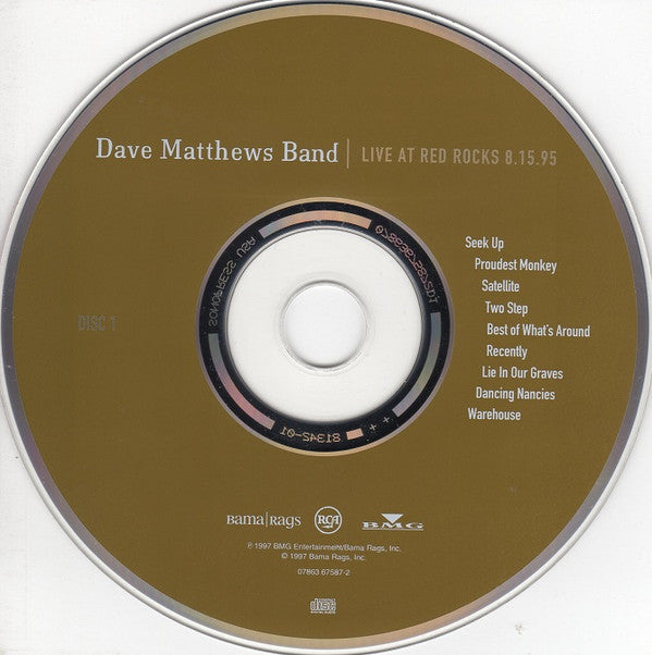 Dave Matthews Band : Live At Red Rocks 8.15.95 (2xCD, Album)