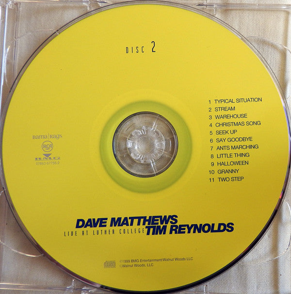 Dave Matthews & Tim Reynolds : Live At Luther College (2xCD, Album, Cin)