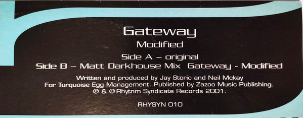 Gateway (11) : Modified (12")