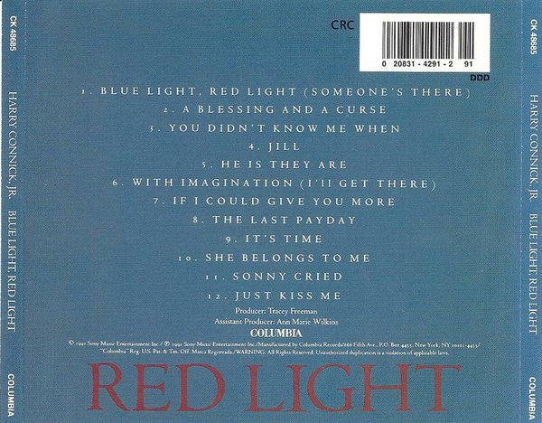 Harry Connick, Jr. : Blue Light, Red Light (CD, Album, Club)