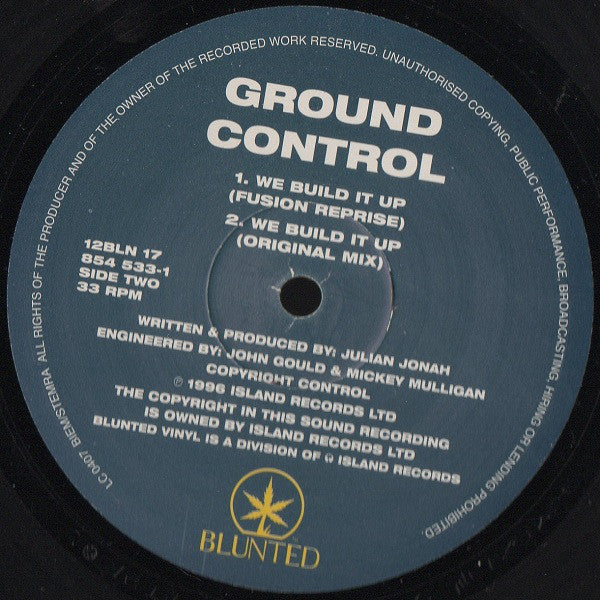 Ground Control : We Build It Up (12")