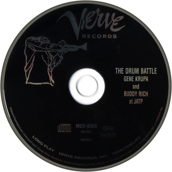 Gene Krupa And Buddy Rich : The Drum Battle (Gene Krupa And Buddy Rich At JATP) (CD, Album, RE, RM, Dig)