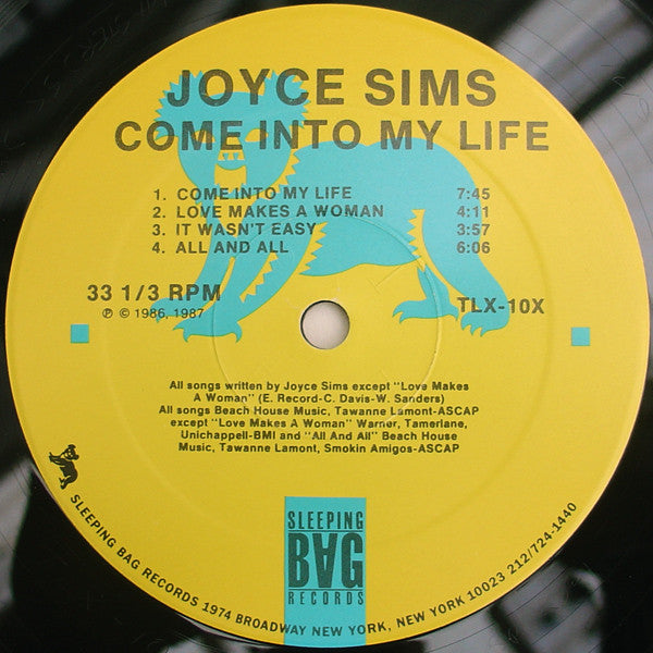 Joyce Sims : Come Into My Life (LP, Album)