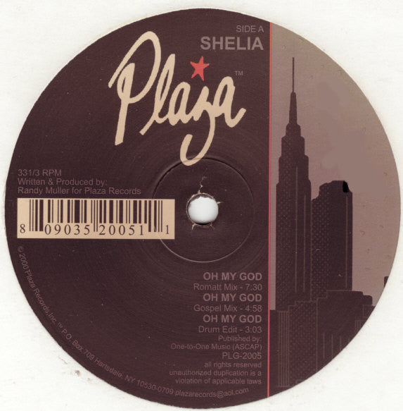 Shelia : Oh My God (12")