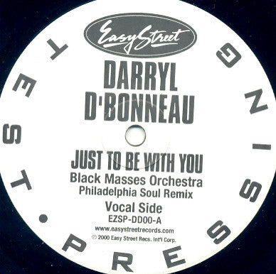 Darryl D'Bonneau : Just To Be With You (12", TP)