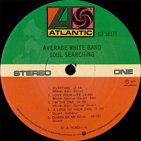 Average White Band : Soul Searching (LP, Album, RI)