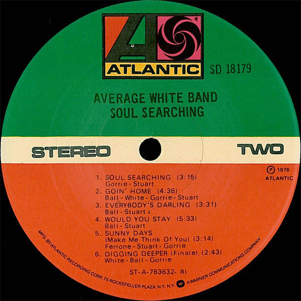 Average White Band : Soul Searching (LP, Album, RI)