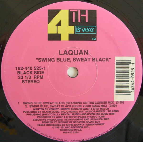 Laquan : Swing Blue, Sweat Black (12")