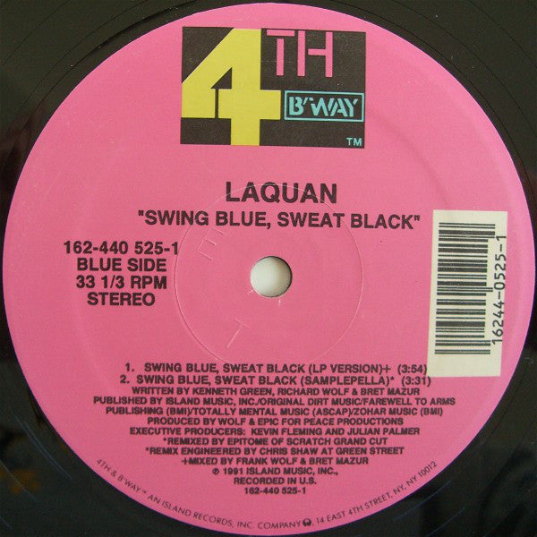 Laquan : Swing Blue, Sweat Black (12")