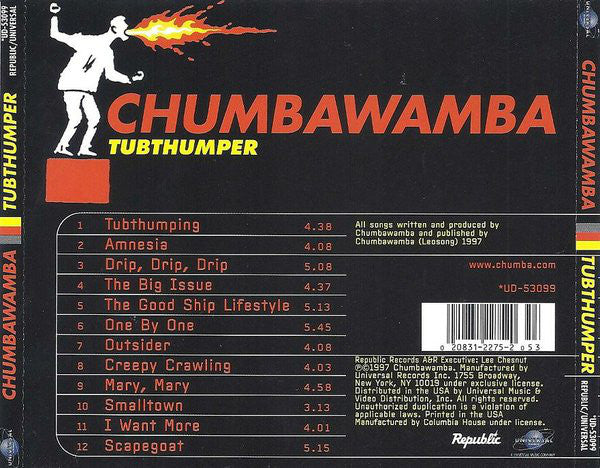 Chumbawamba : Tubthumper (CD, Album, Club)