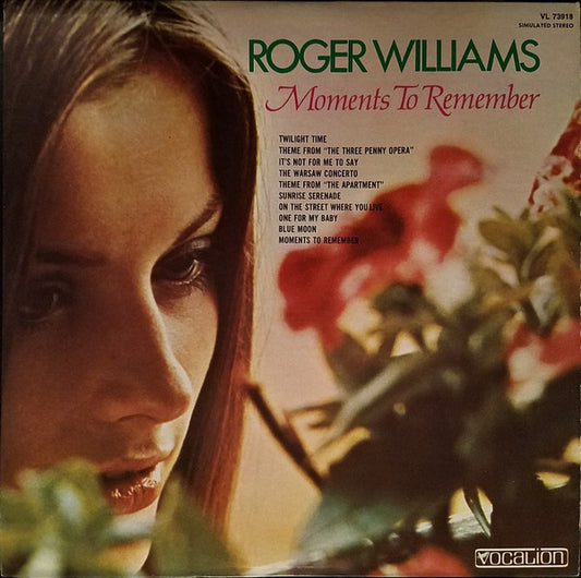Roger Williams (2) : Moments To Remember (LP)