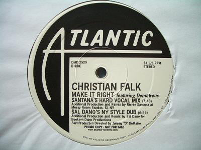 Christian Falk featuring Demetreus : Make It Right (2x12", Promo)
