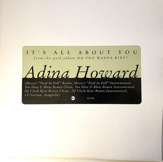 Adina Howard : It's All About You (12", Promo)