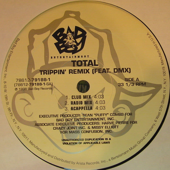 Total : Trippin' (12")