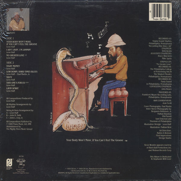 Leon Huff : Here To Create Music (LP, Album, San)