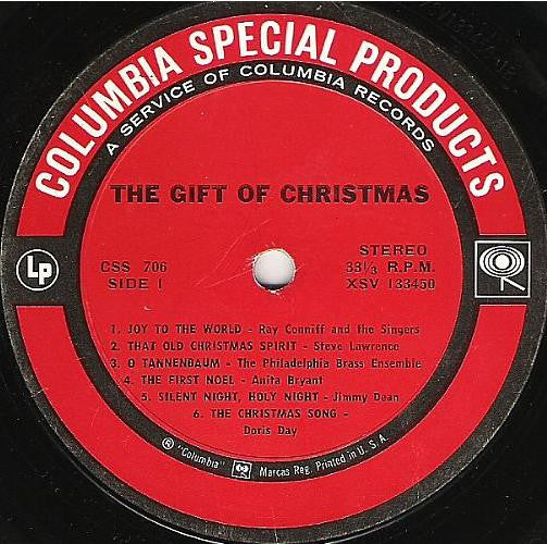 Various : The Gift Of Christmas Volume 1 (LP, Comp)