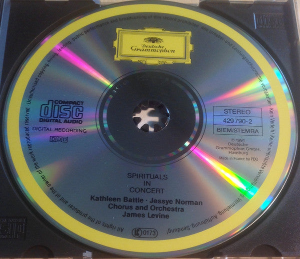 Kathleen Battle, Jessye Norman - Spirituals In Concert Chorus  And Spirituals In Concert Orchestra Conducted By James Levine (2) : Spirituals In Concert (CD, Album)