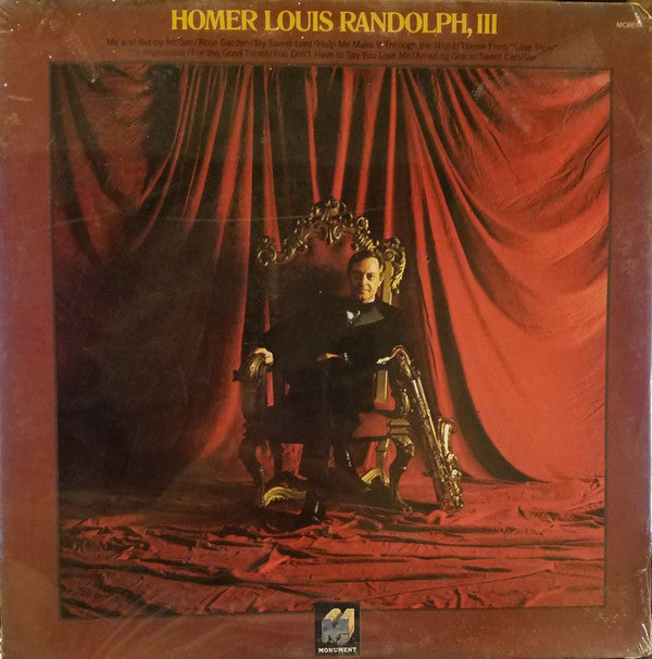 Boots Randolph : Homer Louis Randolph, III (LP, Mono)