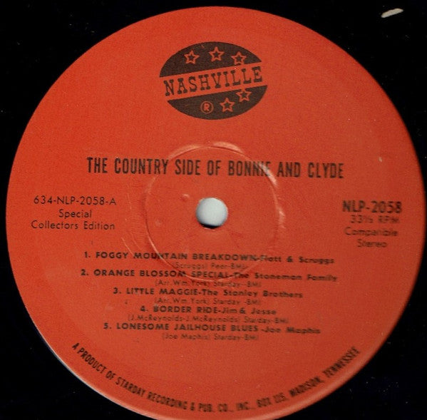 Various : The Country Side Of Bonnie And Clyde (LP, Album, Comp, S/Edition)