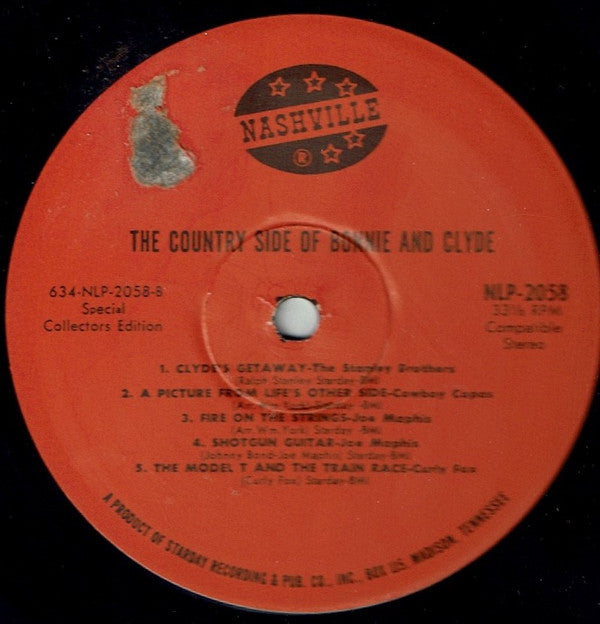 Various : The Country Side Of Bonnie And Clyde (LP, Album, Comp, S/Edition)