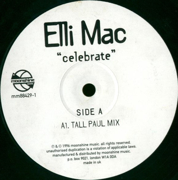 Elli Mac : Celebrate (12")