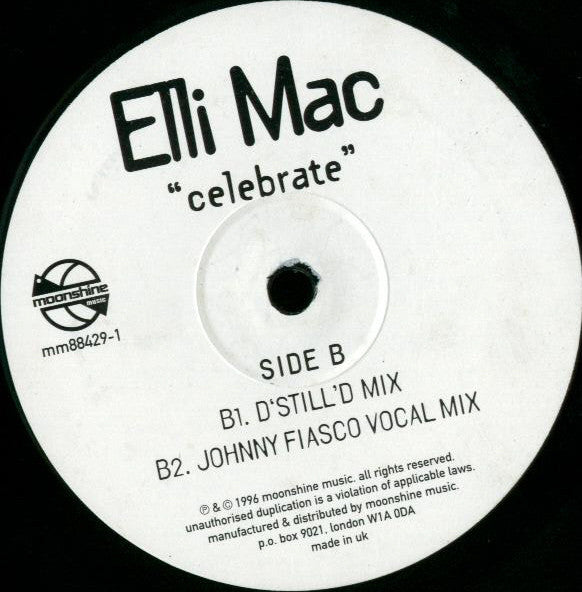 Elli Mac : Celebrate (12")