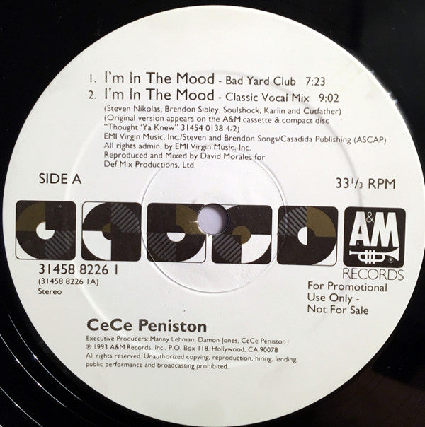 Ce Ce Peniston : I'm In The Mood (2x12", Promo)