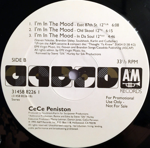 Ce Ce Peniston : I'm In The Mood (2x12", Promo)